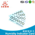 Six Dots Yellow To Green Humidity Indicating Cards For PCB Printed Circuit Board